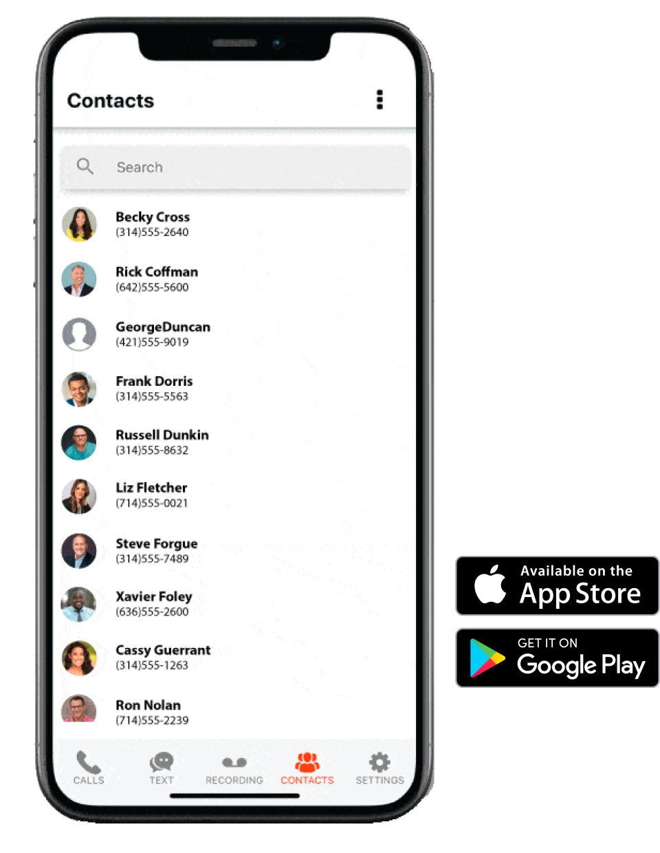 mobile contact list